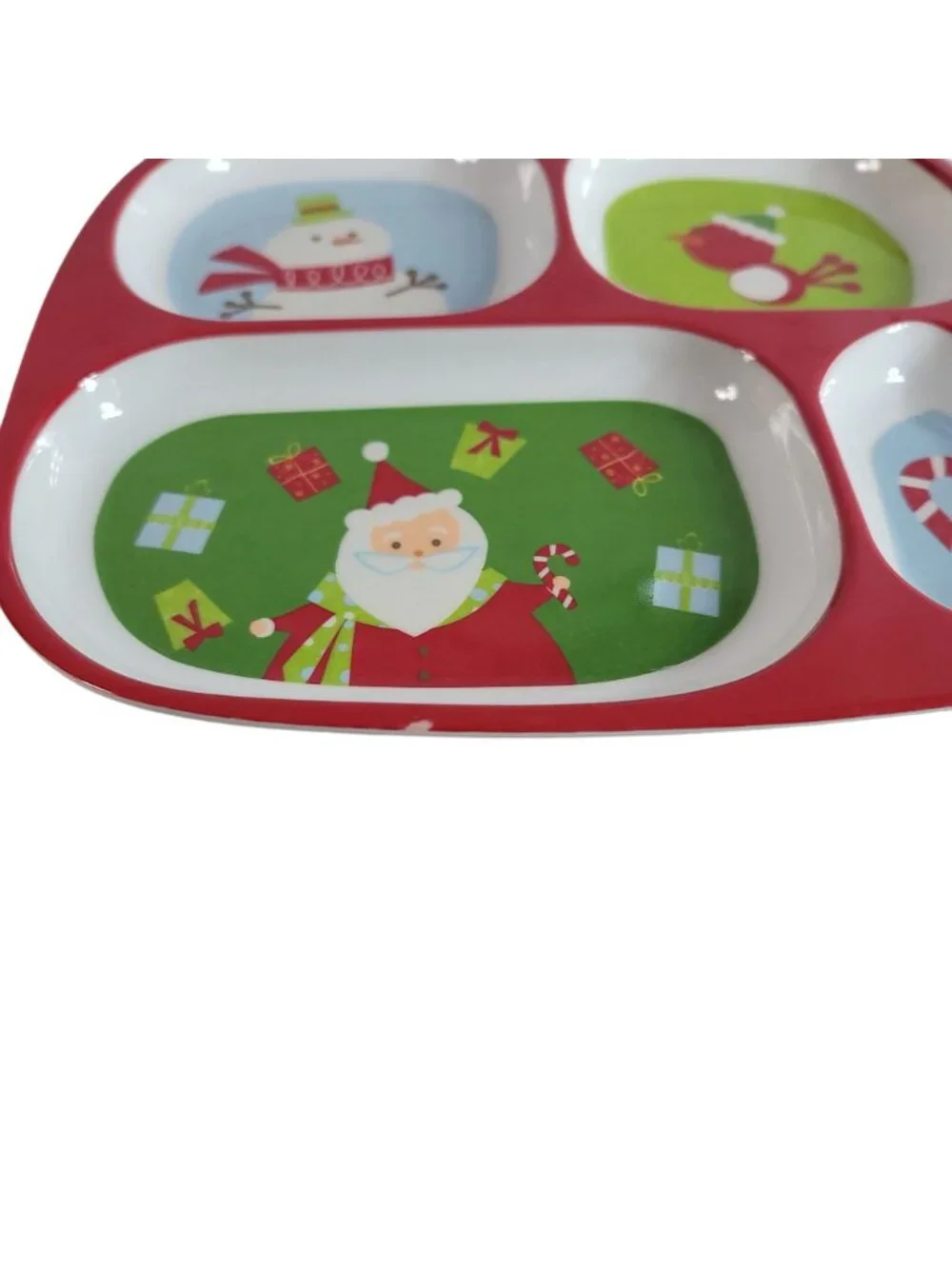 Target Holiday Melamine Divided Plates Set of 4 Halloween Thanksgiving Christmas